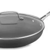 Cuisinart Chef's Classic Hard Anodized Nonstick 12" Skillet With Lid -Cuisinart Shop 622 30g cuisinart anodized skillet glass cover popup