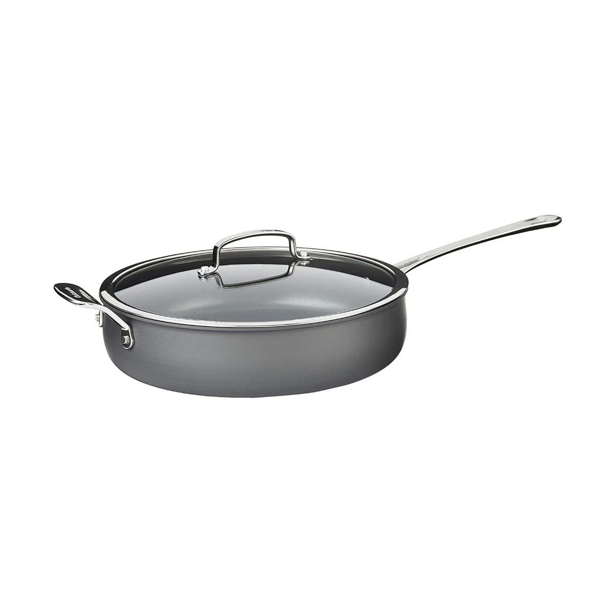Cuisinart Contour Hard Anodized Saute Pan With Helper Handle & Cover | 5 Qt. 3 Cuisinart Contour Hard Anodized Saute Pan With Helper Handle & Cover | 5 Qt.