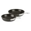 All-Clad Essentials Nonstick Hard Anodized Fry Pan Set | 2-Piece -Cuisinart Shop all clad essentials nonstick hard anodized cookware set h9112s64 2 1 1