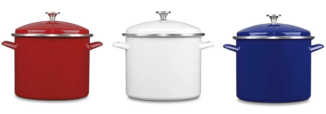 Cuisinart Chef's Classic 12 Qt. Stock Pots - Enamel On Steel Available In Multiple Colors 3 Cuisinart Chef's Classic 12 Qt. Stock Pots - Enamel On Steel Available In Multiple Colors
