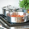 Heritage Steel Cookware Stainless Steel Sauteuse With Lid | 4 Qt. -Cuisinart Shop hsc 14304