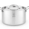 Heritage Steel Cookware Stainless Steel Stock Pot With Cover | 5 Qt. -Cuisinart Shop hsc 14405 american clad cookware by hammer stahl 5 qt stock pot with cover