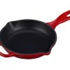 Le Creuset 6" Signature Enameled Cast Iron Skillet | Cerise/Cherry Red -Cuisinart Shop le creuset 6 inch signature frying pan cherry red ls2024 1667