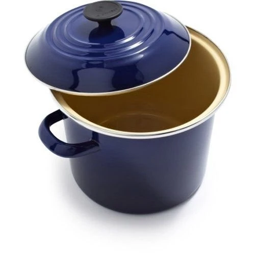 Le Creuset 8 Qt. Stock Pot | Indigo Blue 4 Le Creuset 8 Qt. Stock Pot | Indigo Blue - Image 2