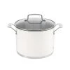 Cuisinart Matte White Stainless Steel Stockpot With Cover | 6 Qt. -Cuisinart Shop mw8966 22 lidon