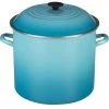 Le Creuset 16 Qt. Stock Pot | Caribbean Blue -Cuisinart Shop n4100 2817 lecreuset 16 qt stock pot caribbean blue 1