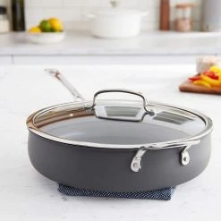 Cuisinart Contour Hard Anodized Saute Pan With Helper Handle & Cover | 5 Qt. 11 Cuisinart Contour Hard Anodized Saute Pan With Helper Handle & Cover | 5 Qt. -Cuisinart Shop sautelifestyle