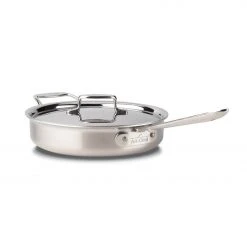 All-Clad D5 Brushed Stainless Steel Saute Pan & Lid | 3 Qt.