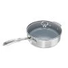 Chantal Induction 21 Steel Ceramic-Coated Saute Skillet & Lid - 5 Quarts