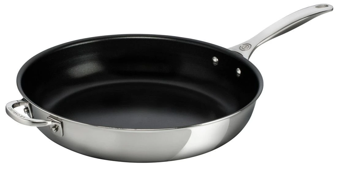 Le Creuset 12.5" Nonstick Deep Fry Pan | Stainless Steel 3 Le Creuset 12.5" Nonstick Deep Fry Pan | Stainless Steel