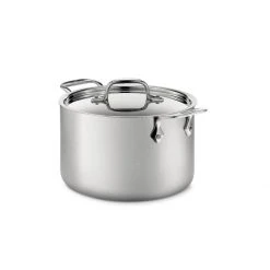 All-Clad D5 Brushed Stainless Steel Stockpot & Lid | 4 Qt.